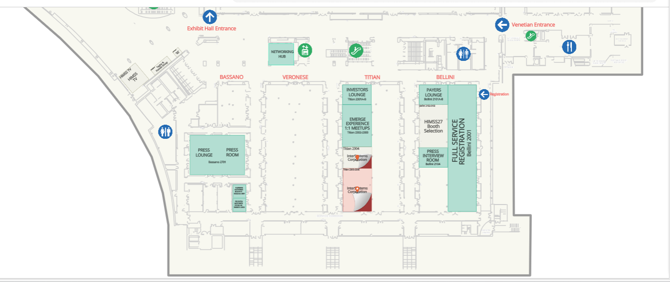 HIMSS26 Member meetup Location Map